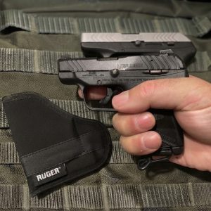 Detailed shot of the 2.75-inch barrel and lightweight polymer frame texture