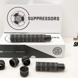 SIG Sauer MODX-9 modular suppressor side profile on a neutral background
