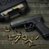 Complete view of the Glock 17 Gen 5 alongside its 17-round magazine buy glock 17 gen 5 online today