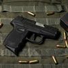 Close-up view of the black polymer frame checkering and textured grip grooves Buy SCCY Industries DVG-1 (DVG1PBBK) Pistol online store